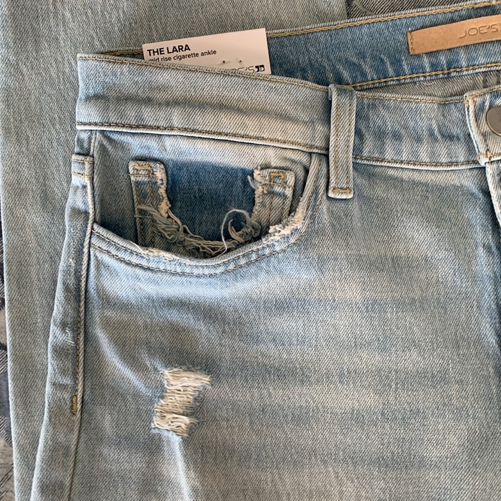 JOE’S JEANS The Lara Mid Rise Cigarette ankle jeans in stand tall size 30 - Picture 4 of 13